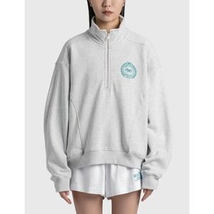 Sporty and Rich NY country club melange 1/4 zip pullover sz M